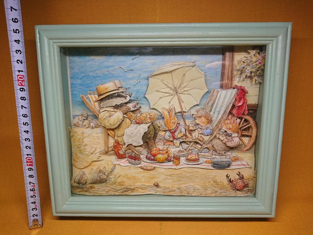 【美品】シャドーボックス　絵画　置物　インテリア　工芸品　美術品　A1666