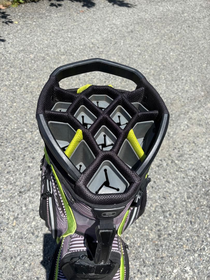 OGIO CHAMBER ゴルフバッグ 黒×グレー×黄緑