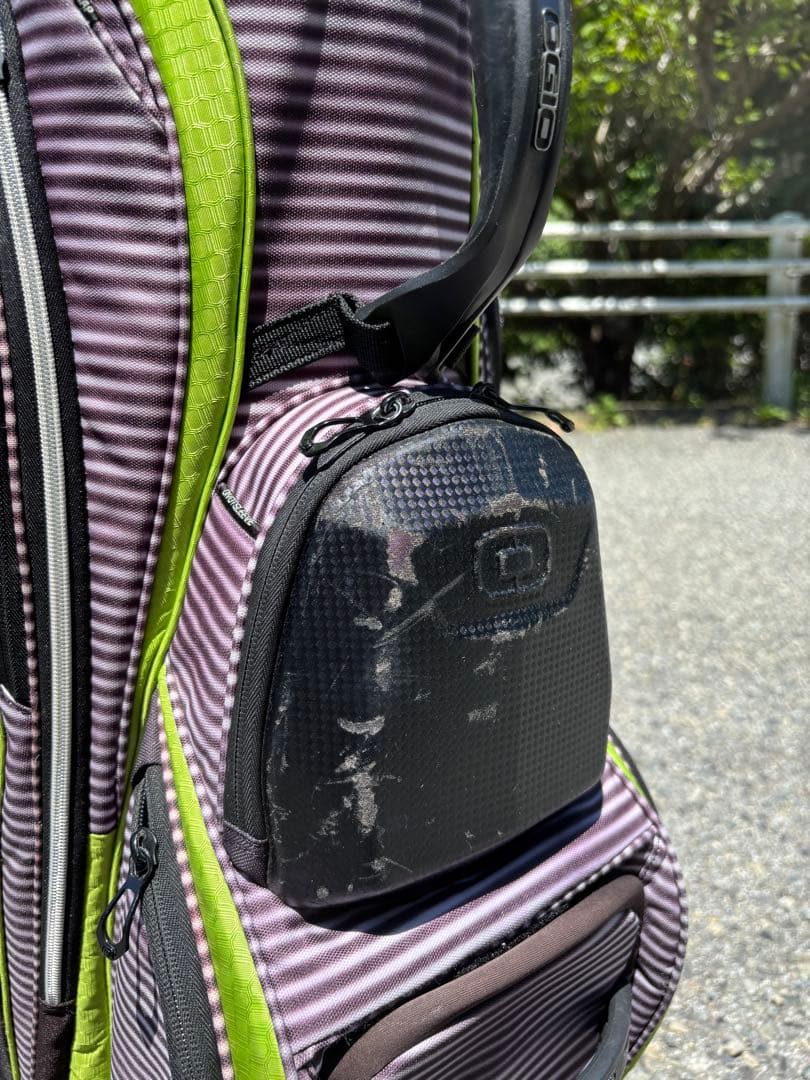 OGIO CHAMBER ゴルフバッグ 黒×グレー×黄緑