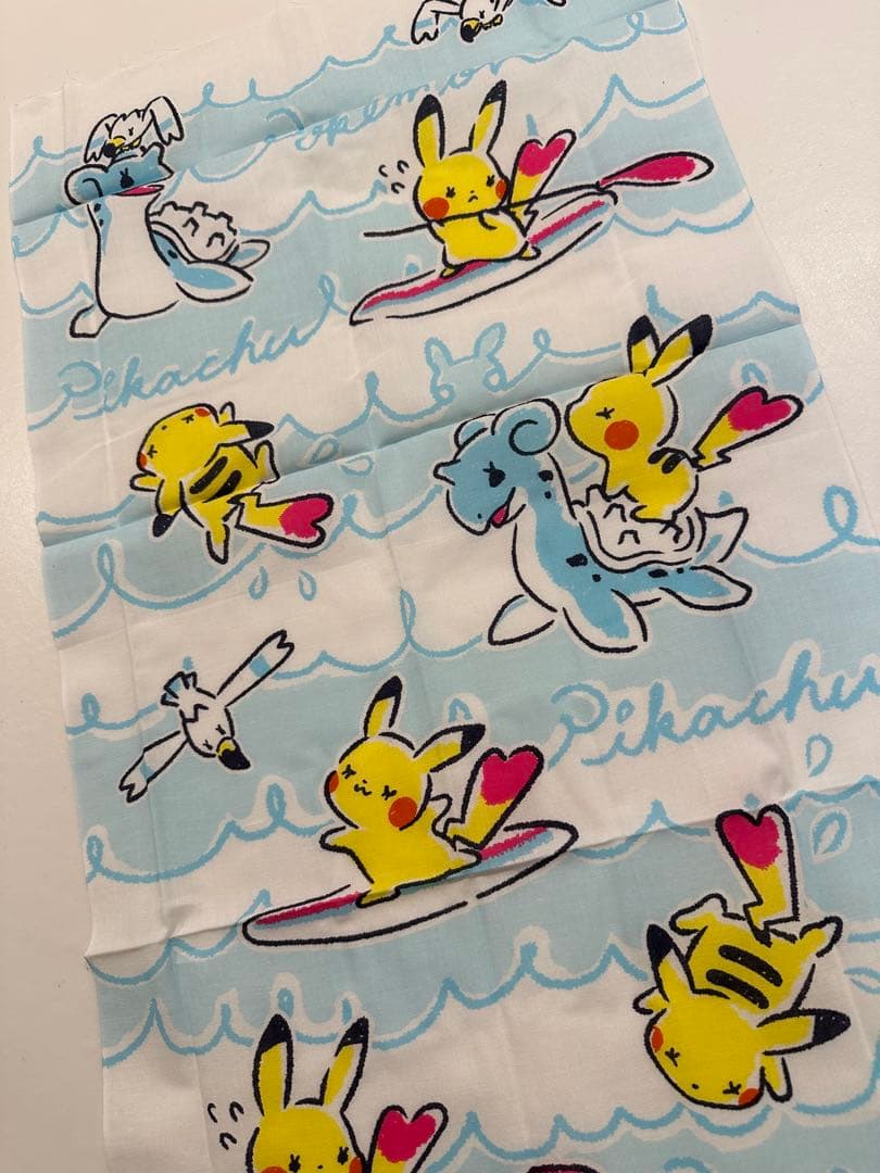 イッツデモ　ポケモン　なみのり柄　てぬぐい