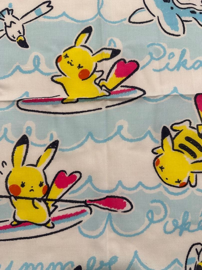 イッツデモ　ポケモン　なみのり柄　てぬぐい