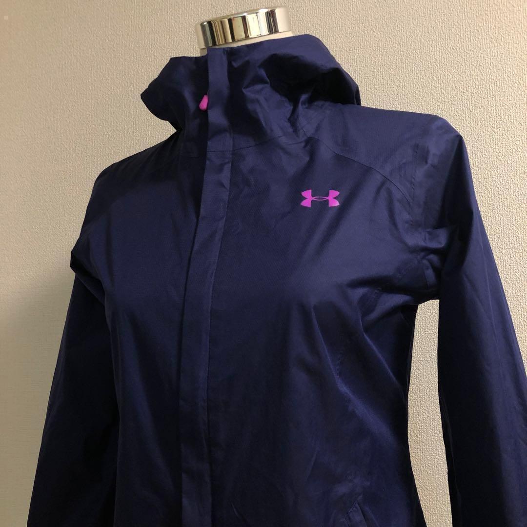 アンダーアーマー◆ジップアップ ストーム 撥水 パーカー ネイビー Mサイズ