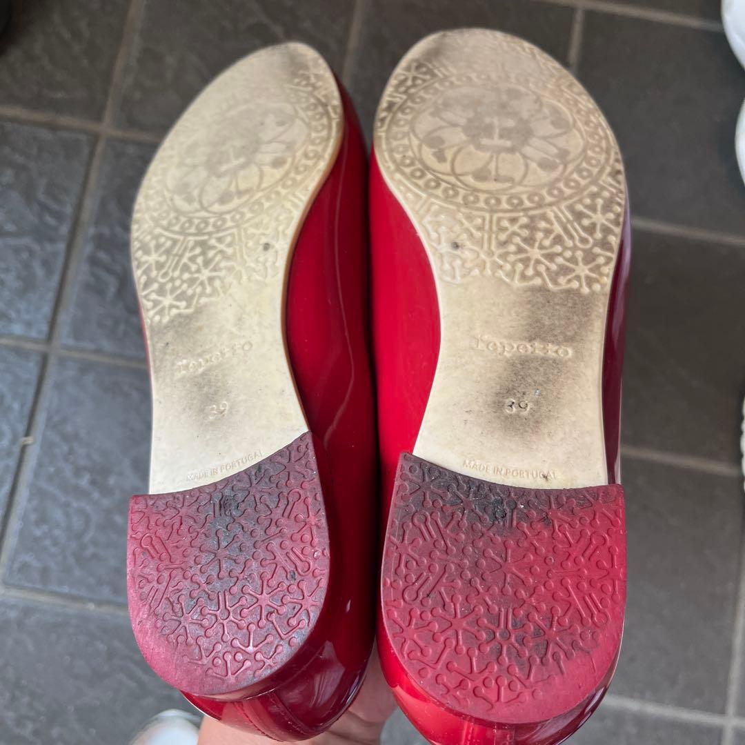 Repetto 赤 バレエシューズ 39