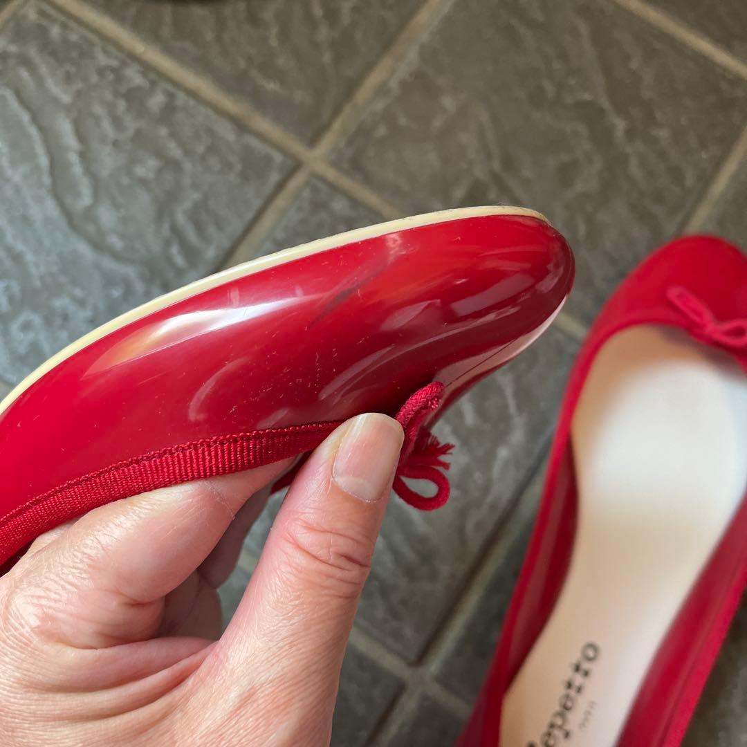 Repetto 赤 バレエシューズ 39
