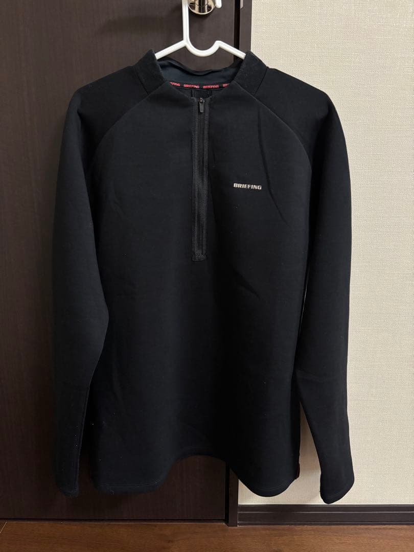 美品　BRIEFING ハーフジップ ロングスリーブ ネイビー
