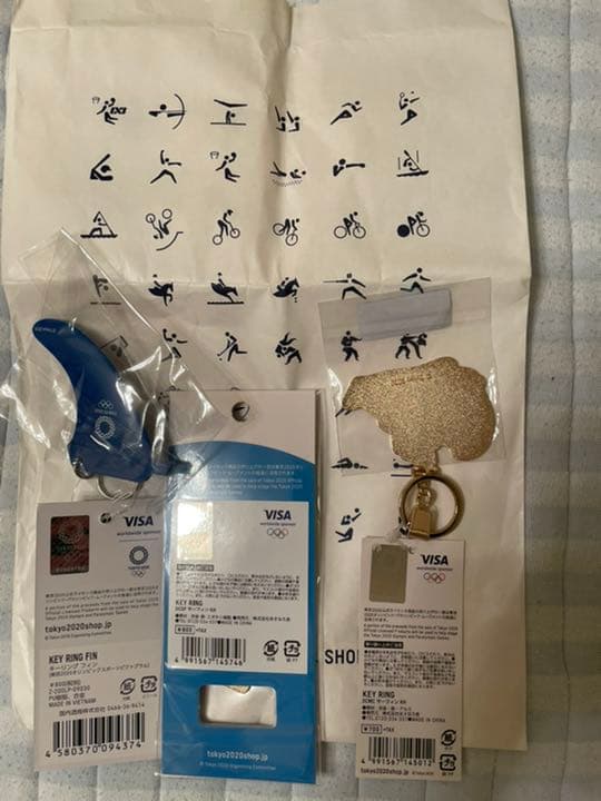 Surfing KEYRING 3点セット　TOKYO2020