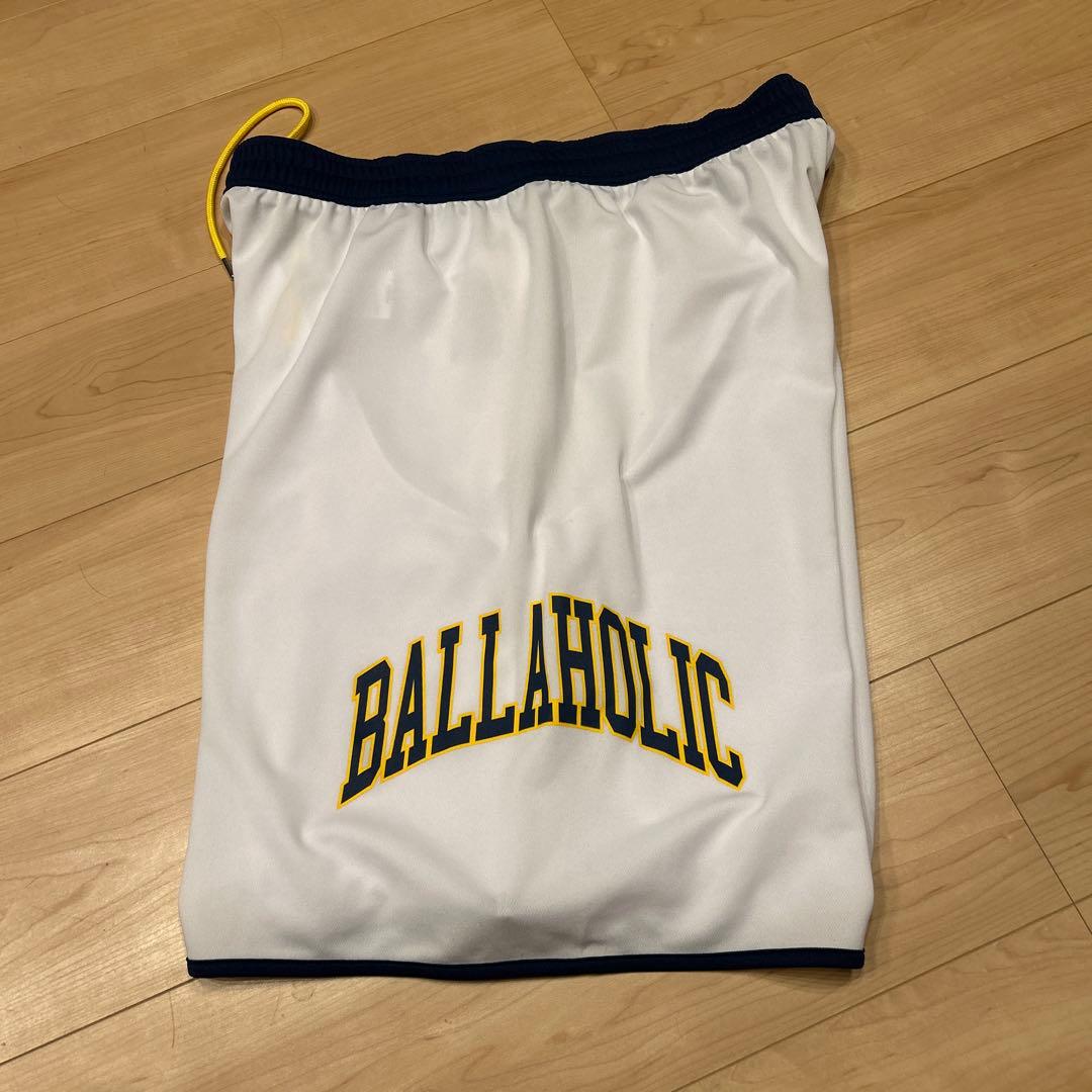 BALLAHOLIC バスケットボールパンツ ホワイト/ネイビー