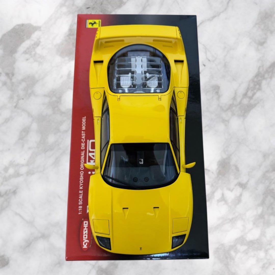 京商 1/18 Ferrari F40 イエロー