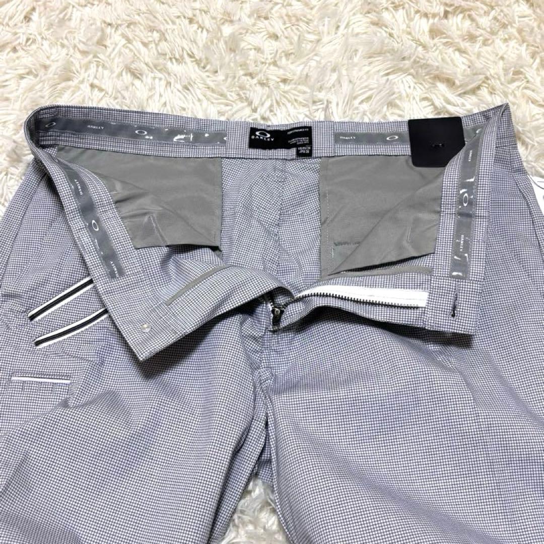 【新品】オークリー ゴルフパンツ 立体裁断 接触冷感 グレー スカル W36