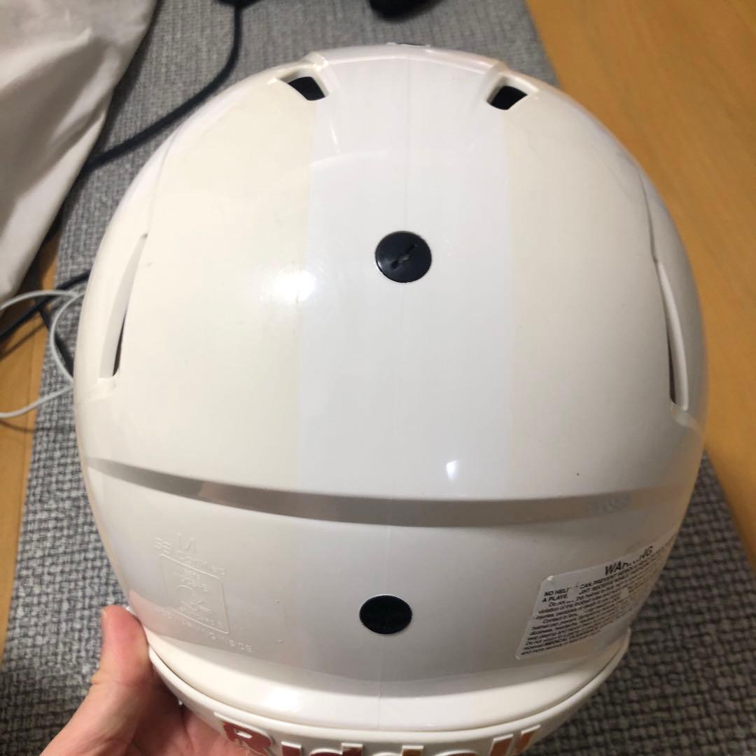 Riddell ホワイト アメリカンフットボールヘルメット M 日焼け痕あり