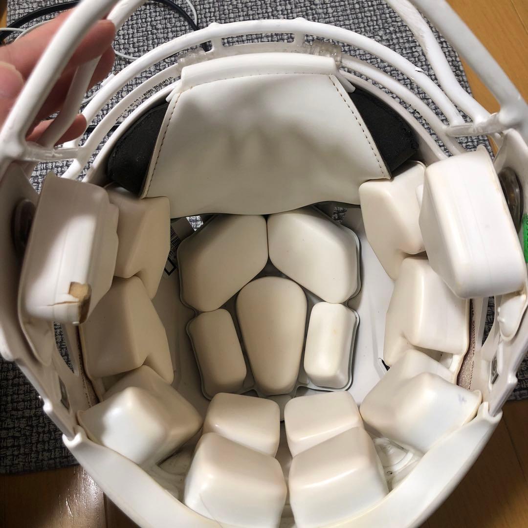 Riddell ホワイト アメリカンフットボールヘルメット M 日焼け痕あり