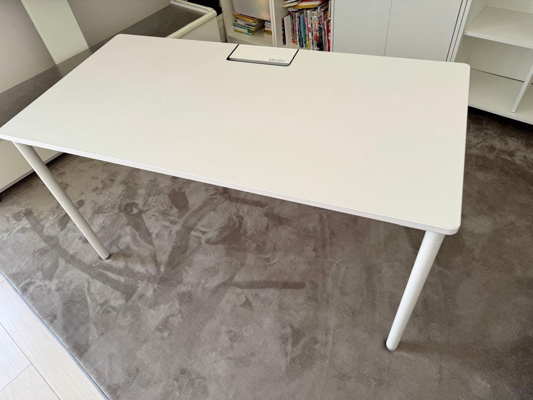訳アリ_定価7.6万円 イトーキ パソコンデスク 白W130×D65×H72cm