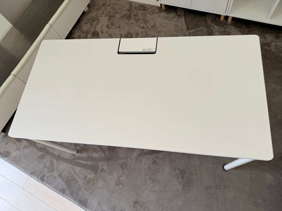 訳アリ_定価7.6万円 イトーキ パソコンデスク 白W130×D65×H72cm