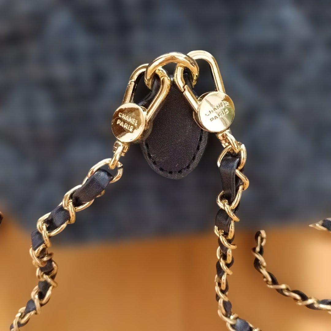 CHANEL ネイビー ツイード リュック　　シャネル　バッグパック