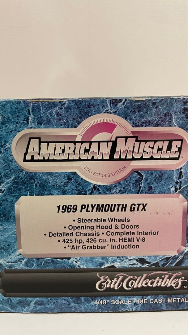 ミニカー 1969 Plymouth GTX 1:18 Scale