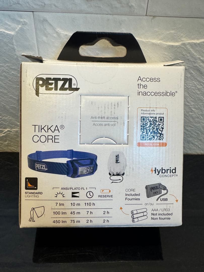 PETZL TIKKA CORE ヘッドランプ 450ルーメン　新品・未開封