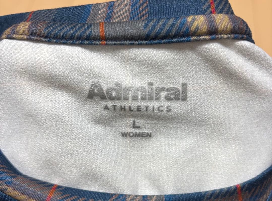 Admiral チェック柄 半袖Tシャツ Lサイズ