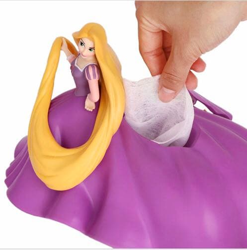 新品☆Disney ラプンツェル ウエットティッシュケース フィギュア