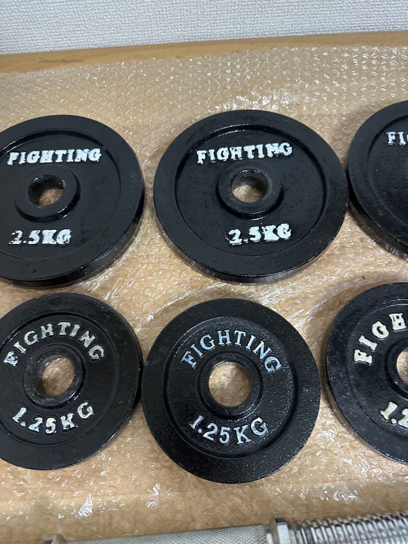 ファイティングロード2.5kg x 4枚1.25kg x 4枚ダンベルバーベル