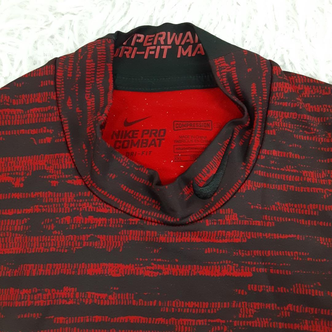 美品◎NIKE ナイキ コンプレッションシャツ3点セット 赤黒 大きいサイズ