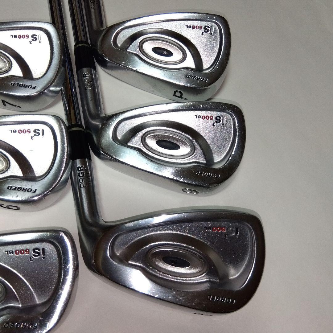 綺麗な状態 PRGR iS3500BL FORGED ５〜９.ＰＷ ６本【Ｓ】