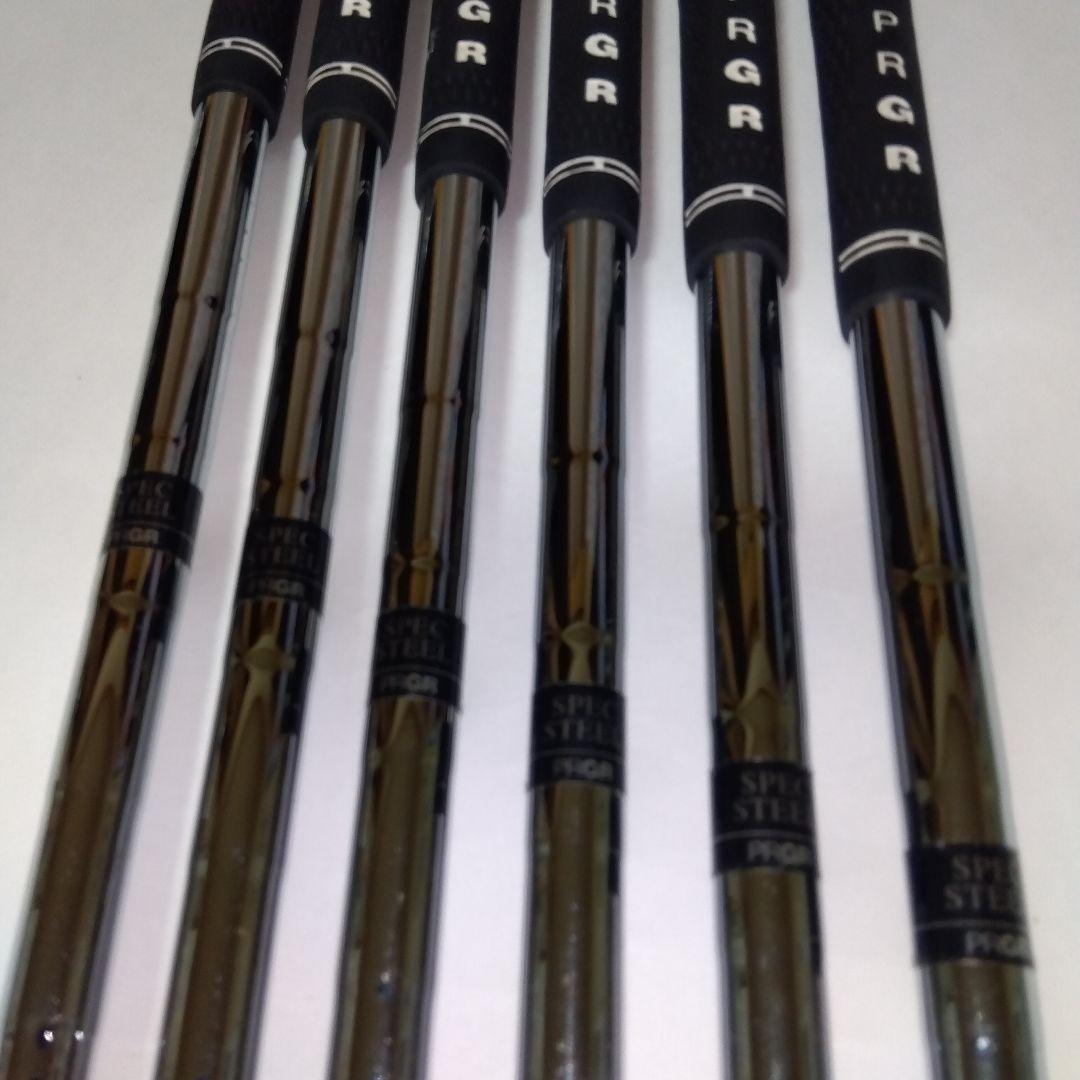 綺麗な状態 PRGR iS3500BL FORGED ５〜９.ＰＷ ６本【Ｓ】