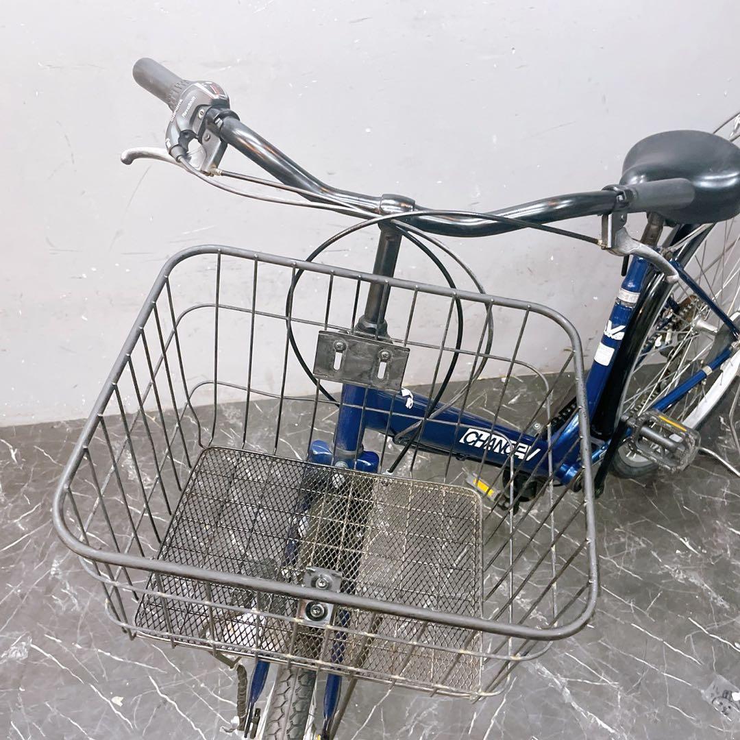 【984】《限定》一般車 ママチャリ CHANGEV ブルー 27インチ