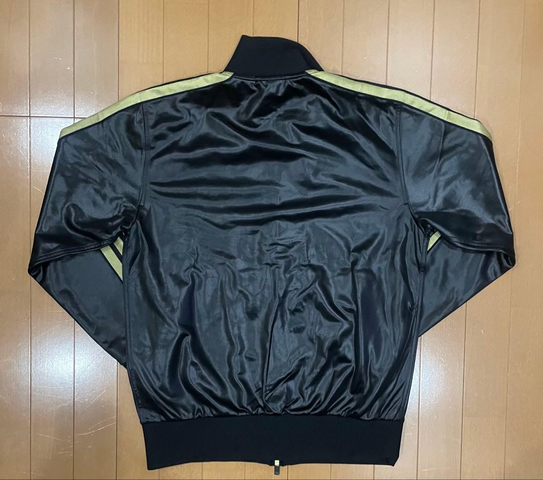 【美品】アディダス 艶黒×金 ラグジュアリー トラックスーツ セットアップ M
