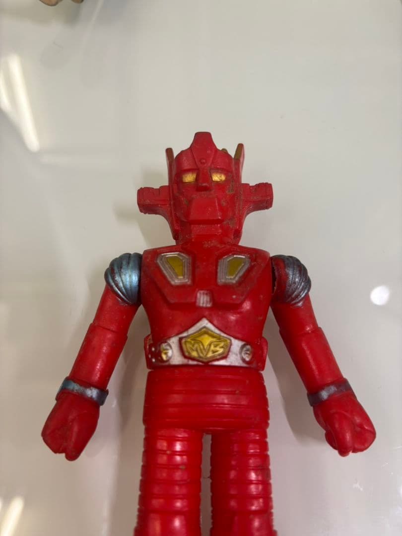 スーパーロボット　マッハバロン　ソフビ　当時物