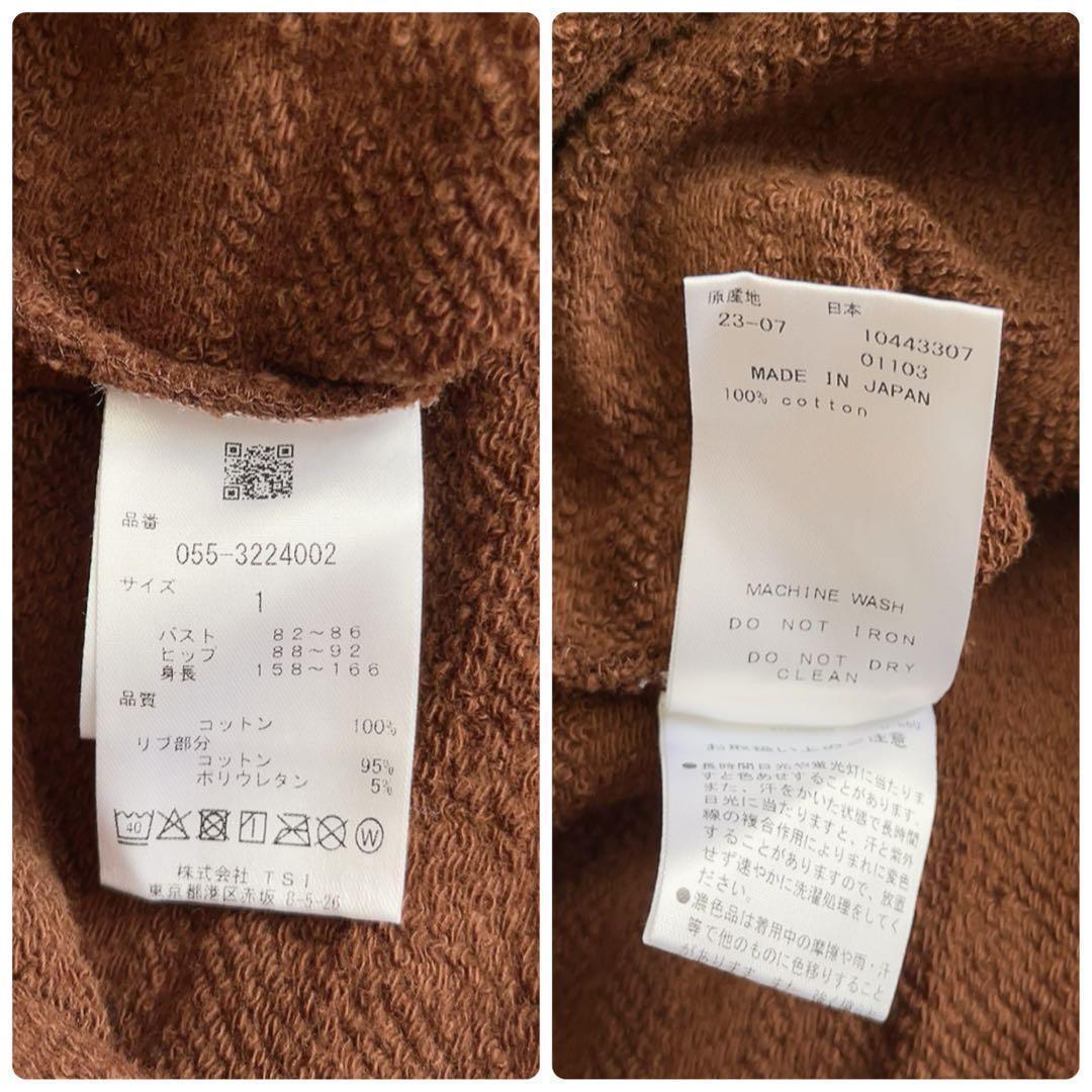 近年モデル　パーリーゲイツ　ワンピース　フード　ブラウン　チェック柄　23AW