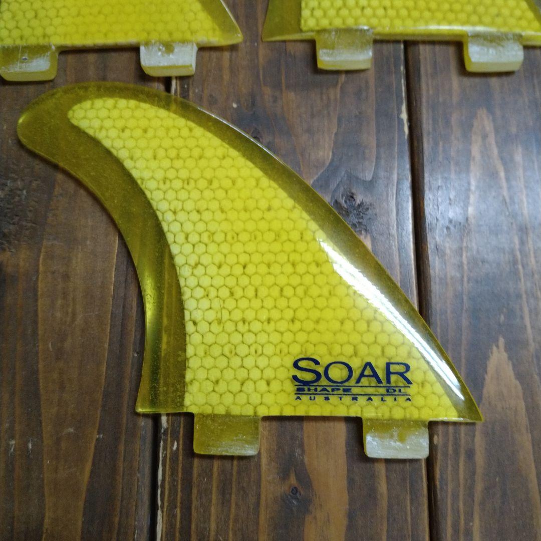SOARフィン(aus) FCS対応 ヘキサライト MLサイズ トライセット