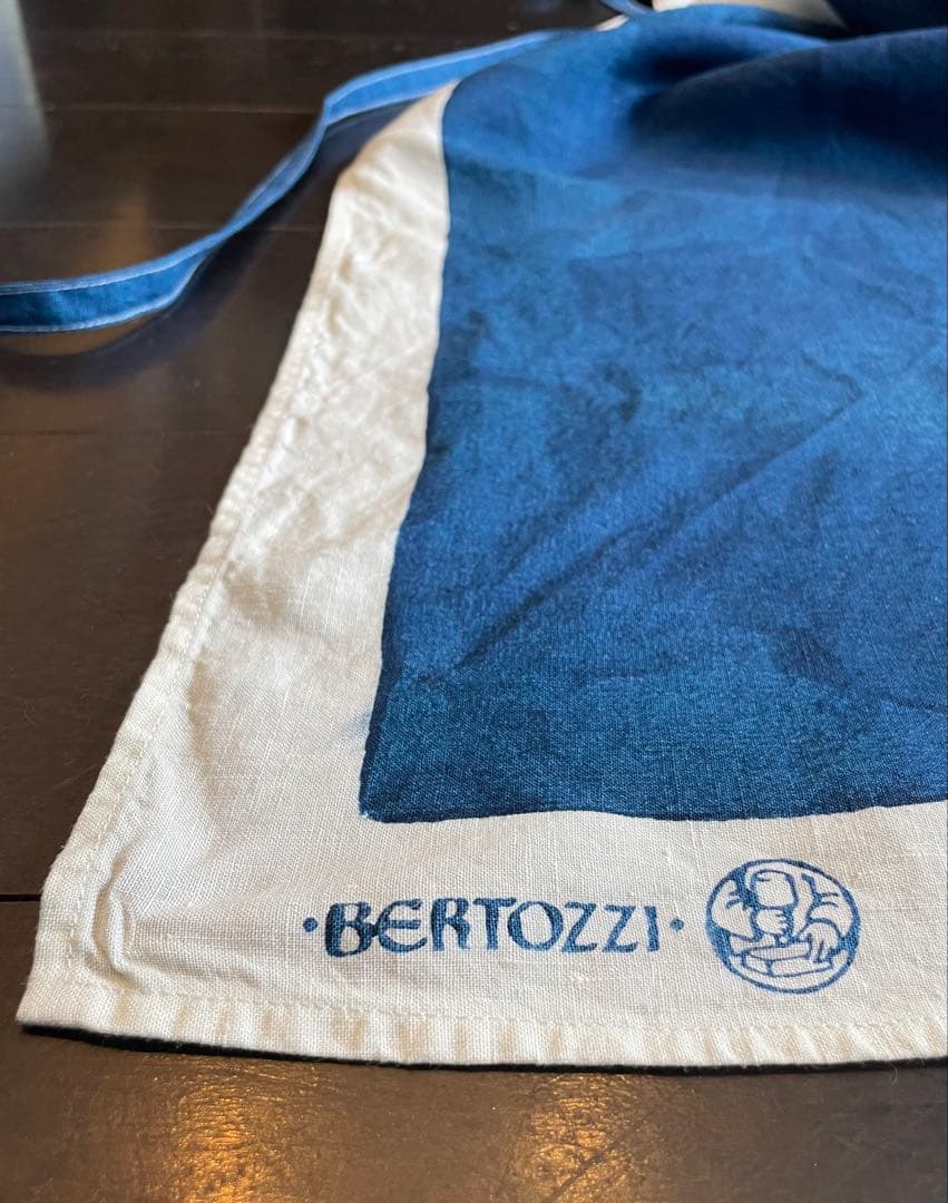 BERTOZZI ベルトッツィ エプロン リネン麻　イタリア製　ハンドペイント
