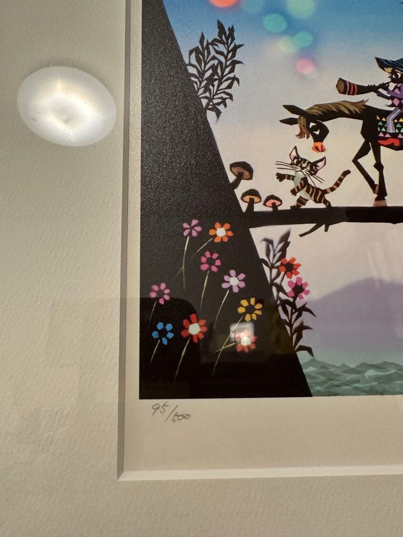 藤城清治「角笛と少年」レフグラフ版画 直筆サイン・保証書付 額装作品