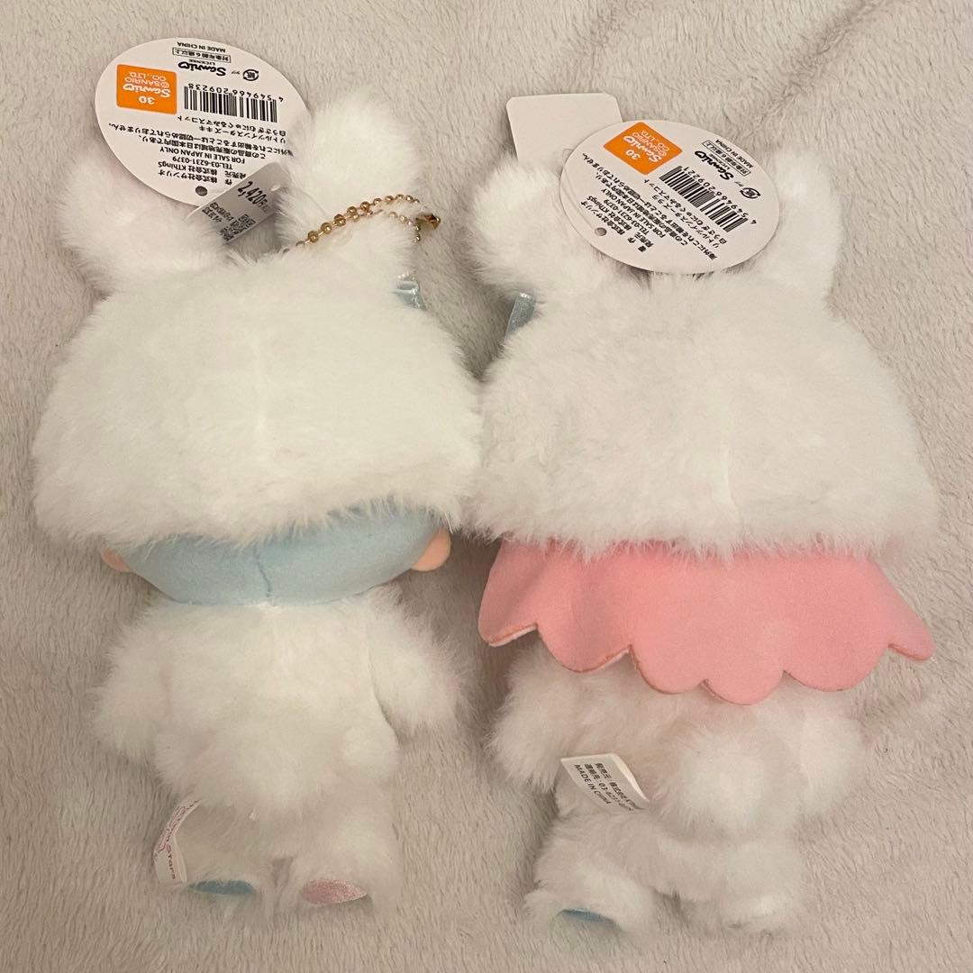 お値下げ⭐︎リトルツインスターズ　白うさぎ むにゅぐるみマスコット 2個セット