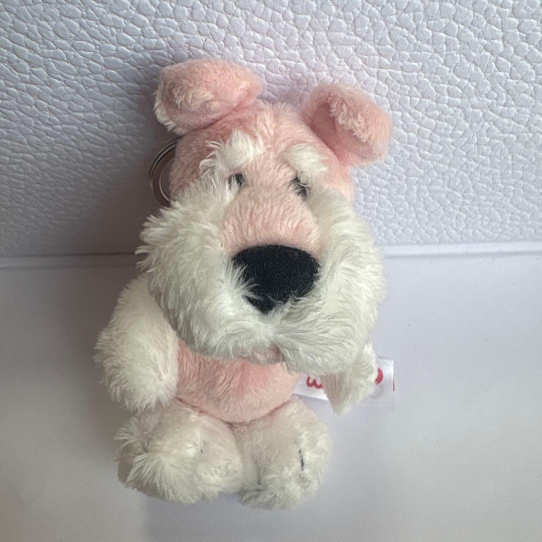 NICI シュナウザー　ピンク　ヨーロッパ　ブルドッグ　レオパード　キーホルダー