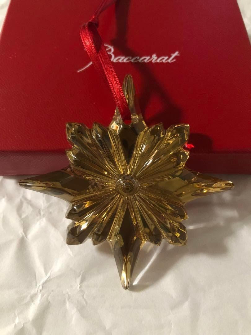 新品✷バカラ 2023 クリスマス オーナメント クリスタルゴールド