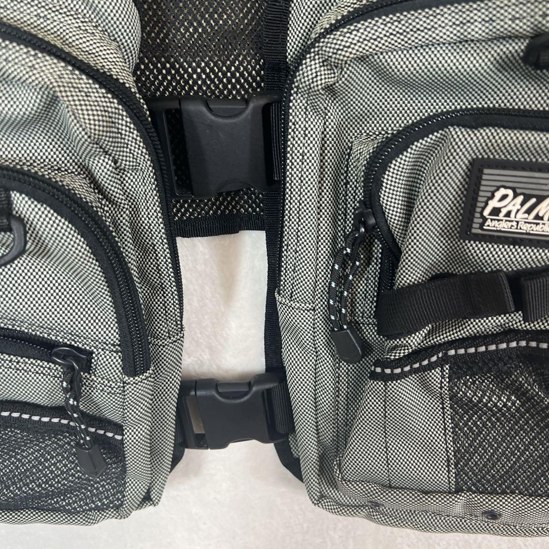 ともPALMS パームス メッシュ フィッシングベスト グレー