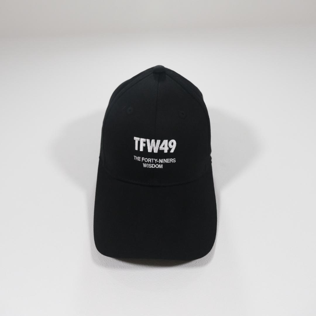 メンズウェア TFW49 GOLF EMBROIDERY 6PANEL CAP BLACK