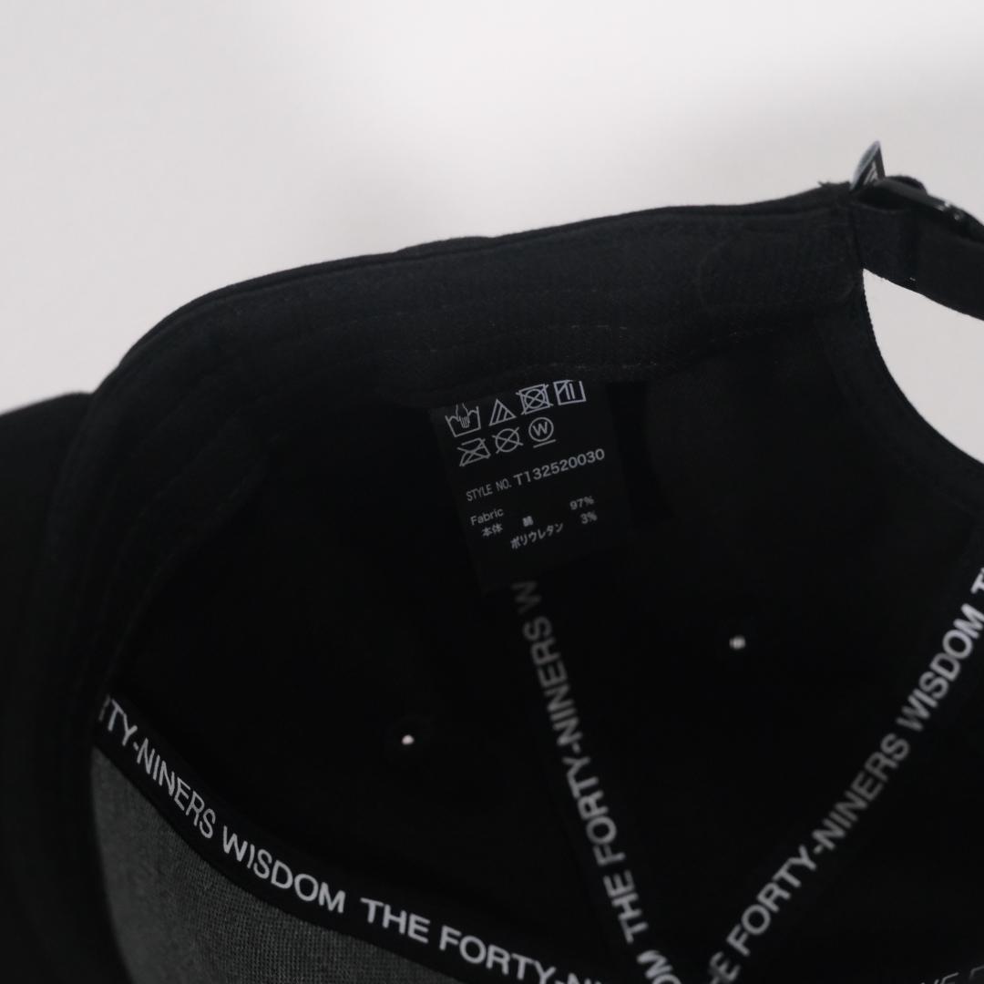メンズウェア TFW49 GOLF EMBROIDERY 6PANEL CAP BLACK