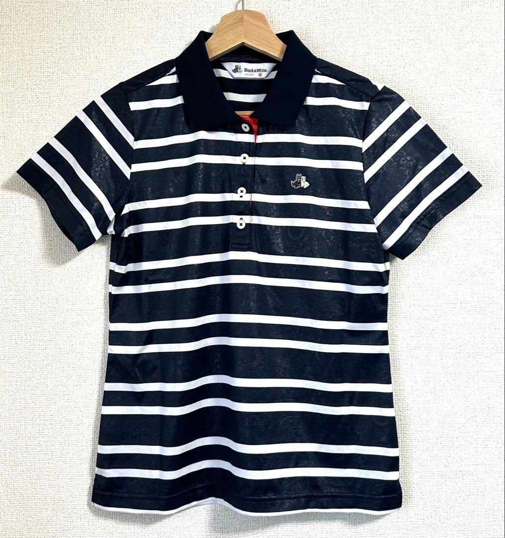 未使用 ブラックアンドホワイト BLACK&WHITE シャドウペイズリー M
