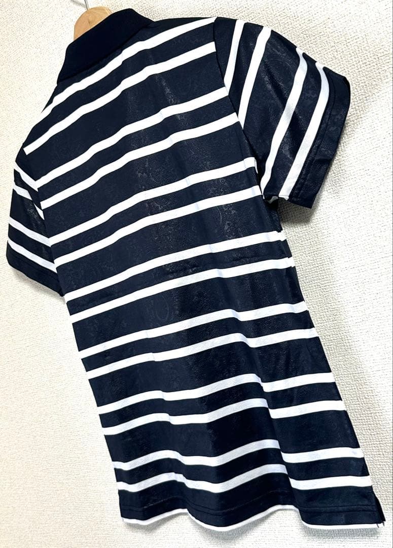 未使用 ブラックアンドホワイト BLACK&WHITE シャドウペイズリー M