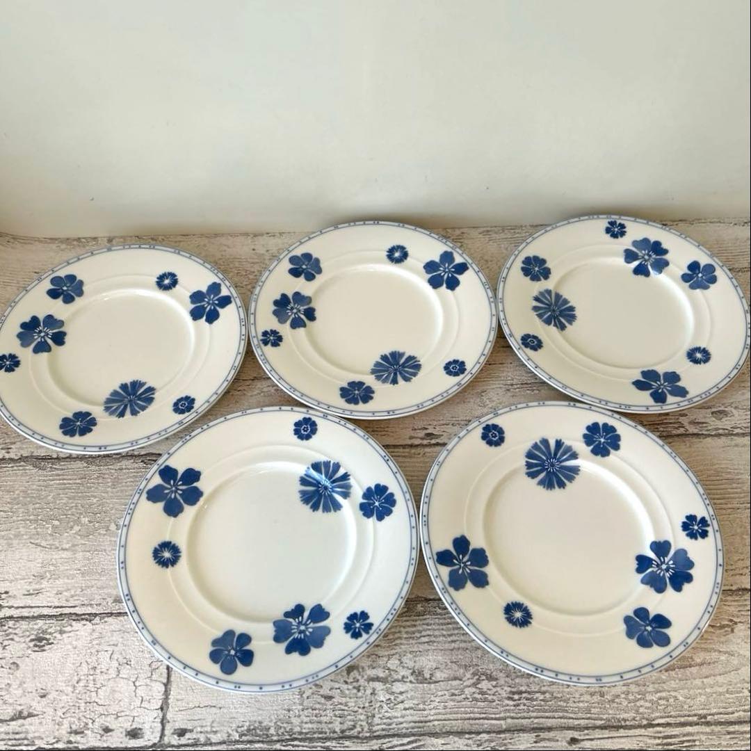 USED◉美品★ Villeroy&Boch 花柄 プレート 5枚セット