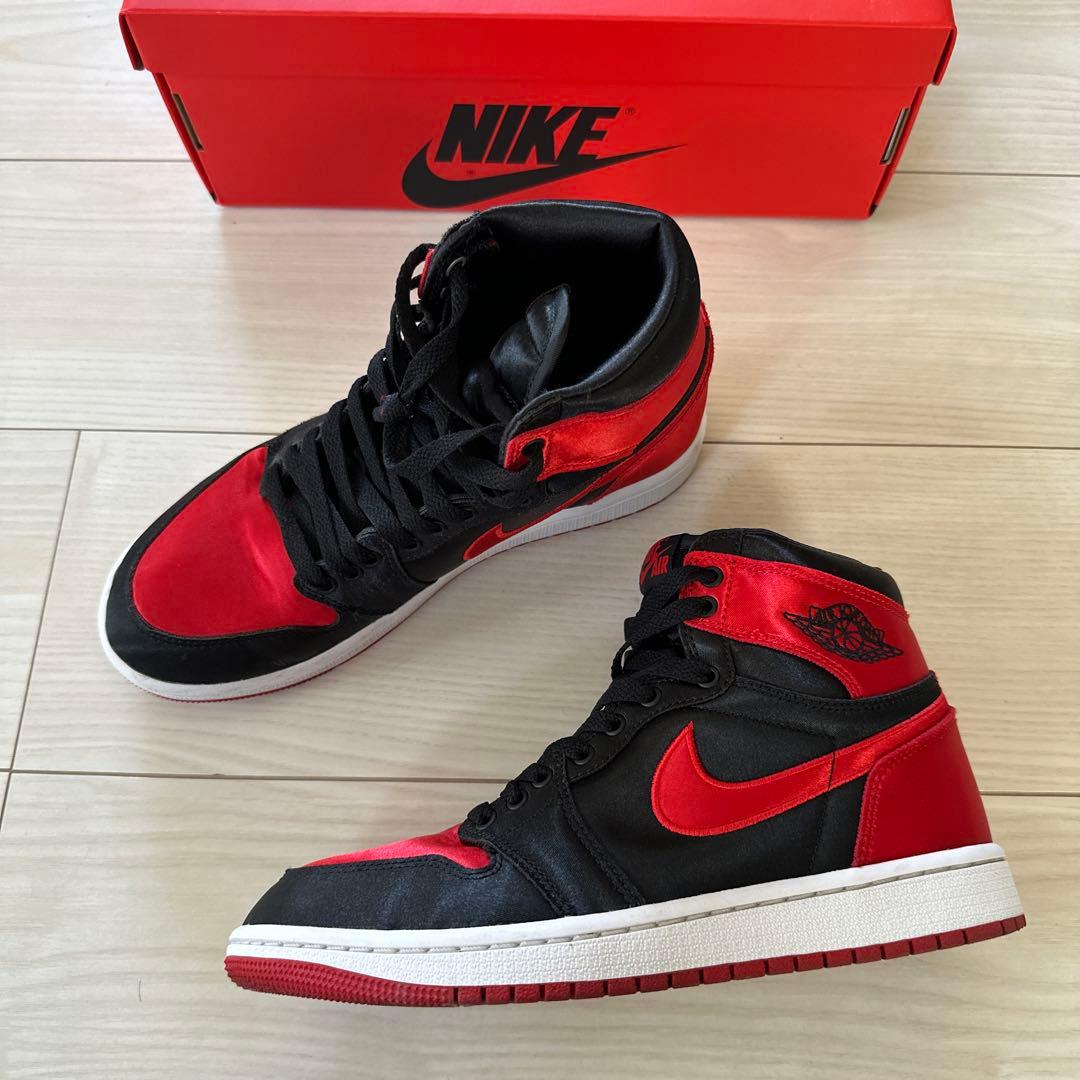 NIKE Air Jordan 1 サテンブレッド24センチ