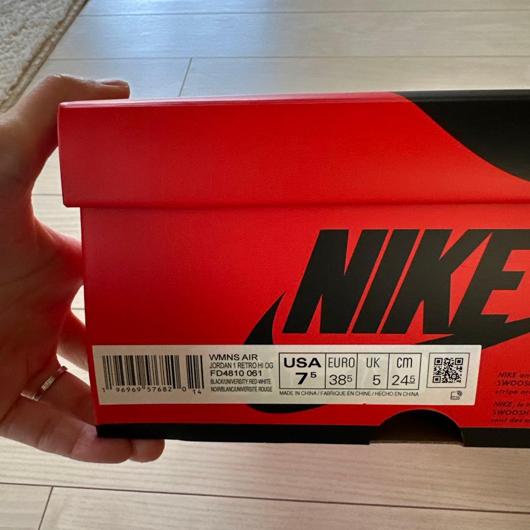 NIKE Air Jordan 1 サテンブレッド24センチ