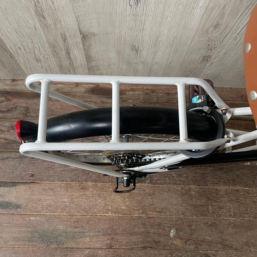防災サイクル AERO 20型 折りたたみ自転車 6段変速 LEDオートライト付