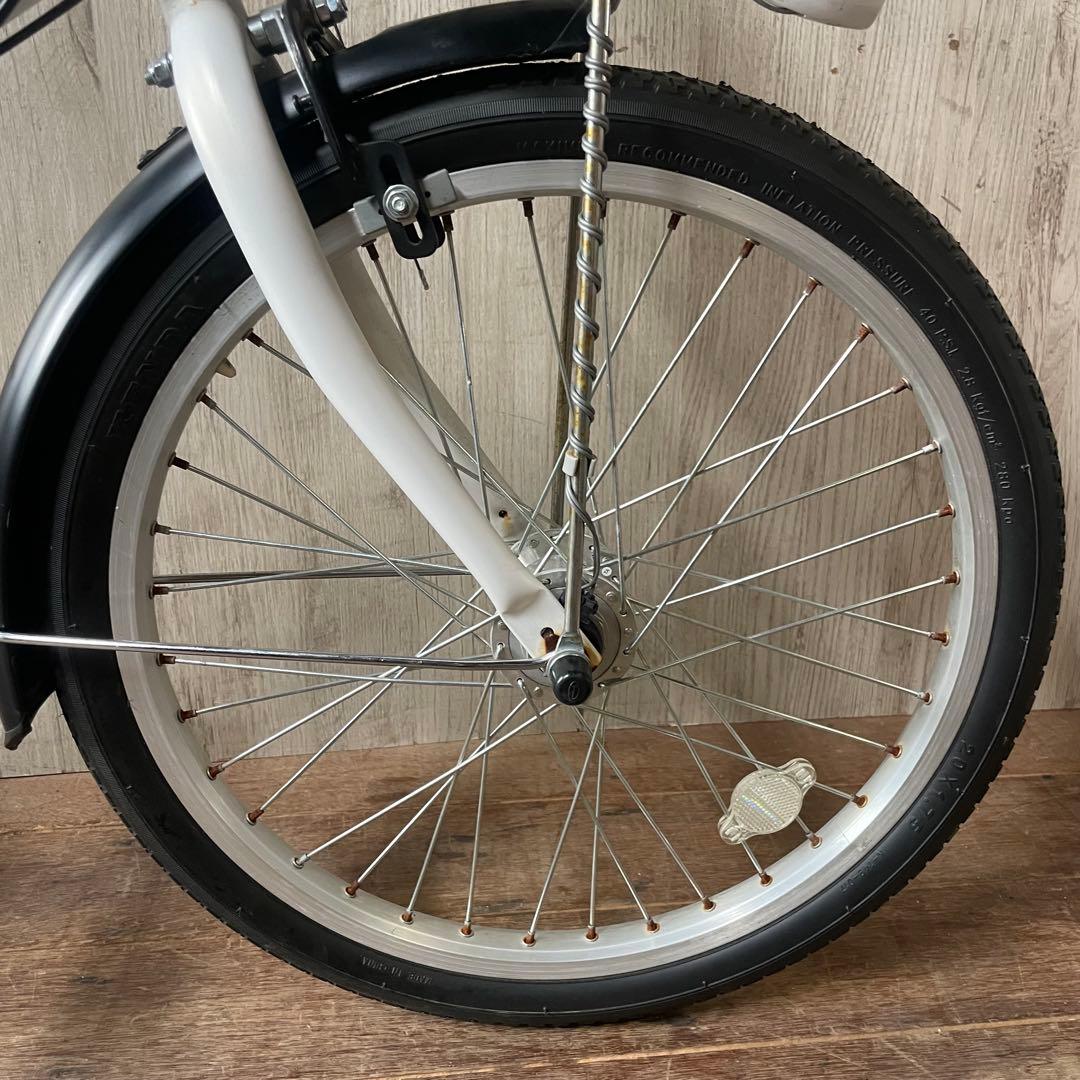 防災サイクル AERO 20型 折りたたみ自転車 6段変速 LEDオートライト付