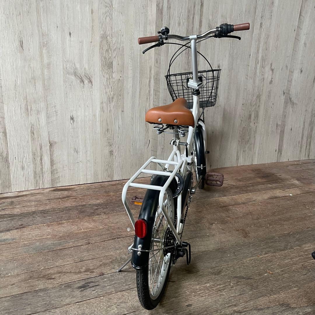 防災サイクル AERO 20型 折りたたみ自転車 6段変速 LEDオートライト付