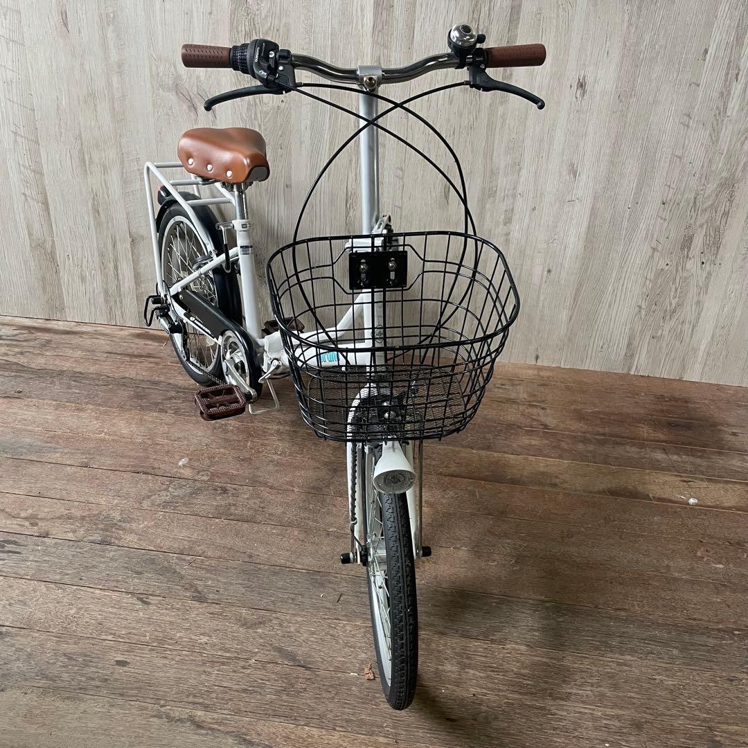 防災サイクル AERO 20型 折りたたみ自転車 6段変速 LEDオートライト付