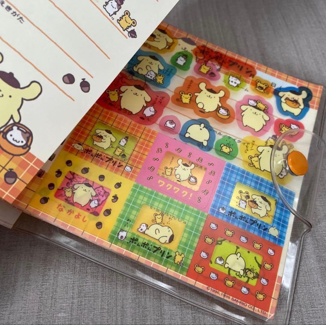 ポムポムプリン 昭和レトロ プロフィール帳 サイン帳 1998年製
