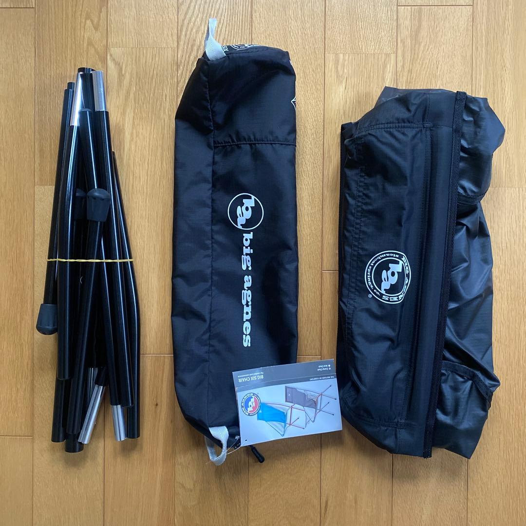 BIG AGNES ビッグアグネス ビッグシックス キャンプチェア BLACK
